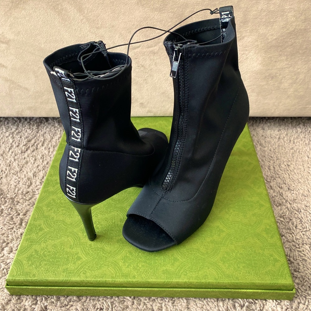 Forever 21 Peep Toe Booties